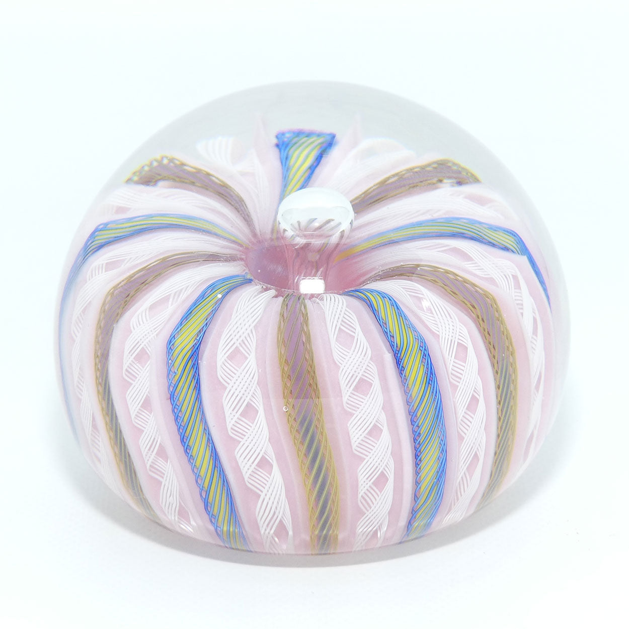 john-deacons-scotland-bubble-crown-large-paperweight-pink