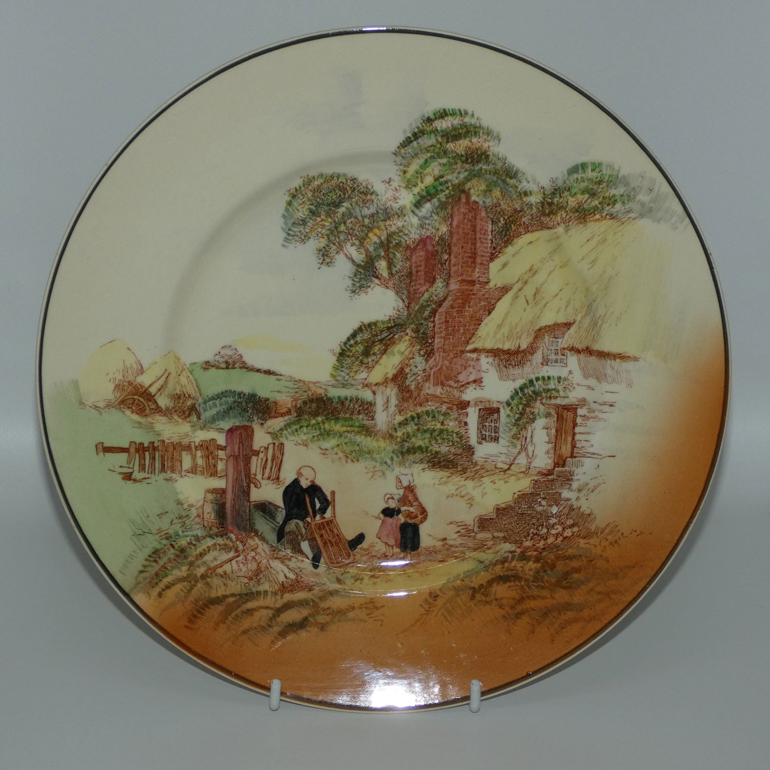 Royal Doulton Rustic England round plate D6297