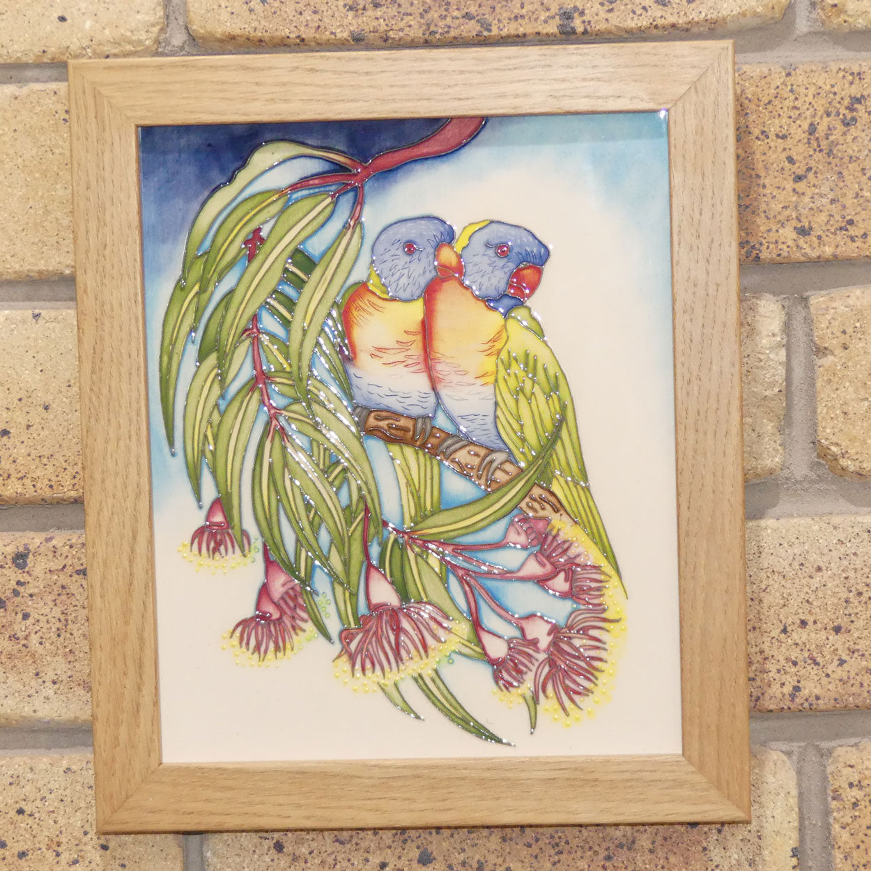 moorcroft-rainbow-lorikeets-plaque-ltd-ed-2-25Moorcroft Pottery | Rainbow Lorikeets Plaque | Australian Exclusive
