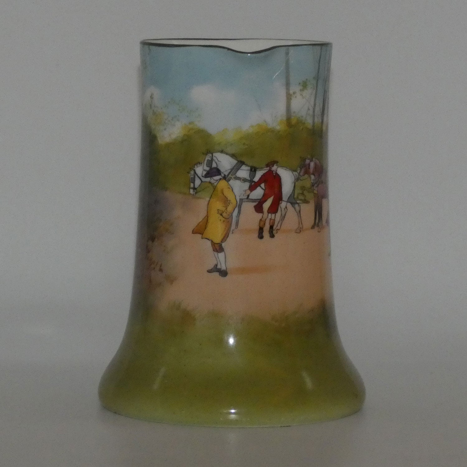 royal-doulton-coaching-days-blue-sky-variation-yellow-door-rocket-jug-e2768