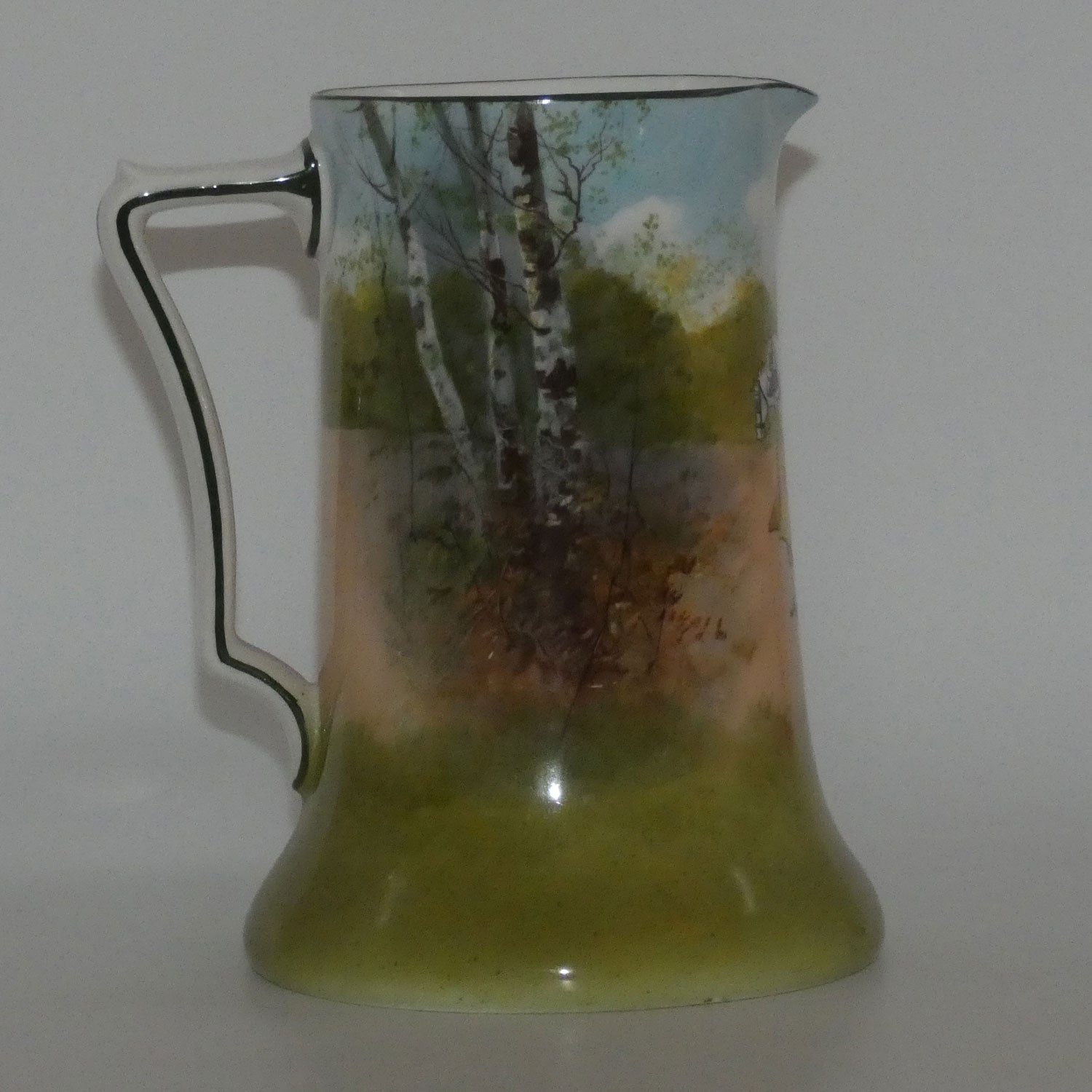 royal-doulton-coaching-days-blue-sky-variation-yellow-door-rocket-jug-e2768