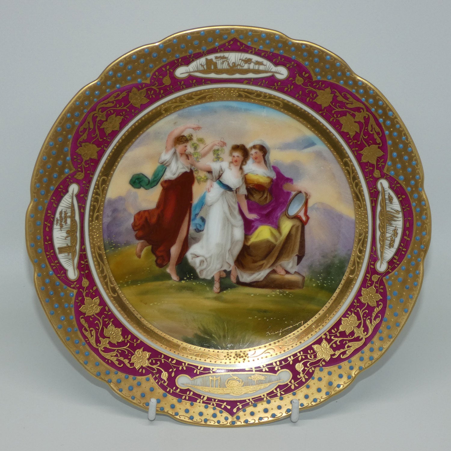 royal-vienna-plate-2-three-maidens-signed-kaufmann