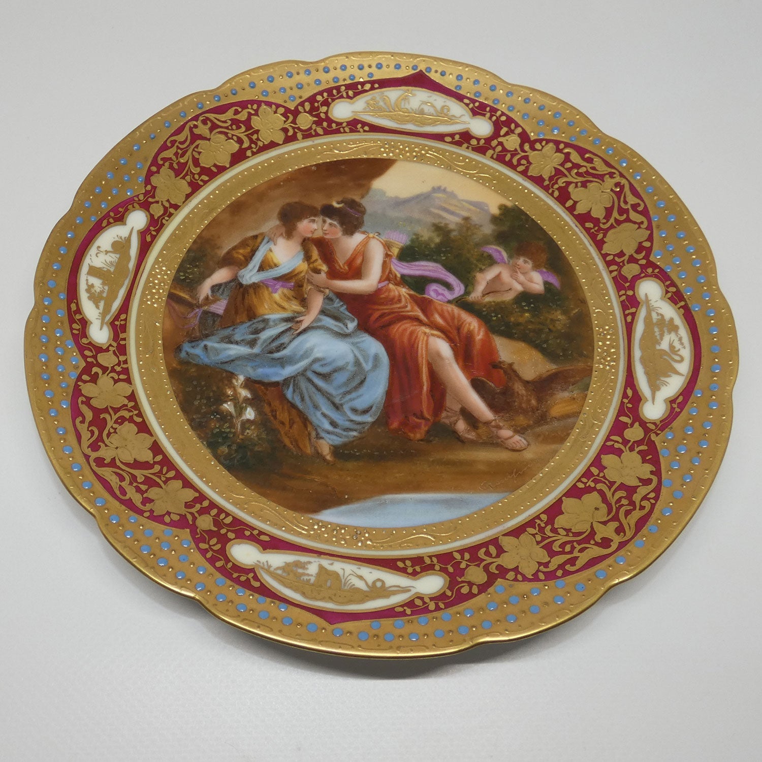 royal-vienna-plate-6-two-maidens-and-cupid-signed-kaufmann
