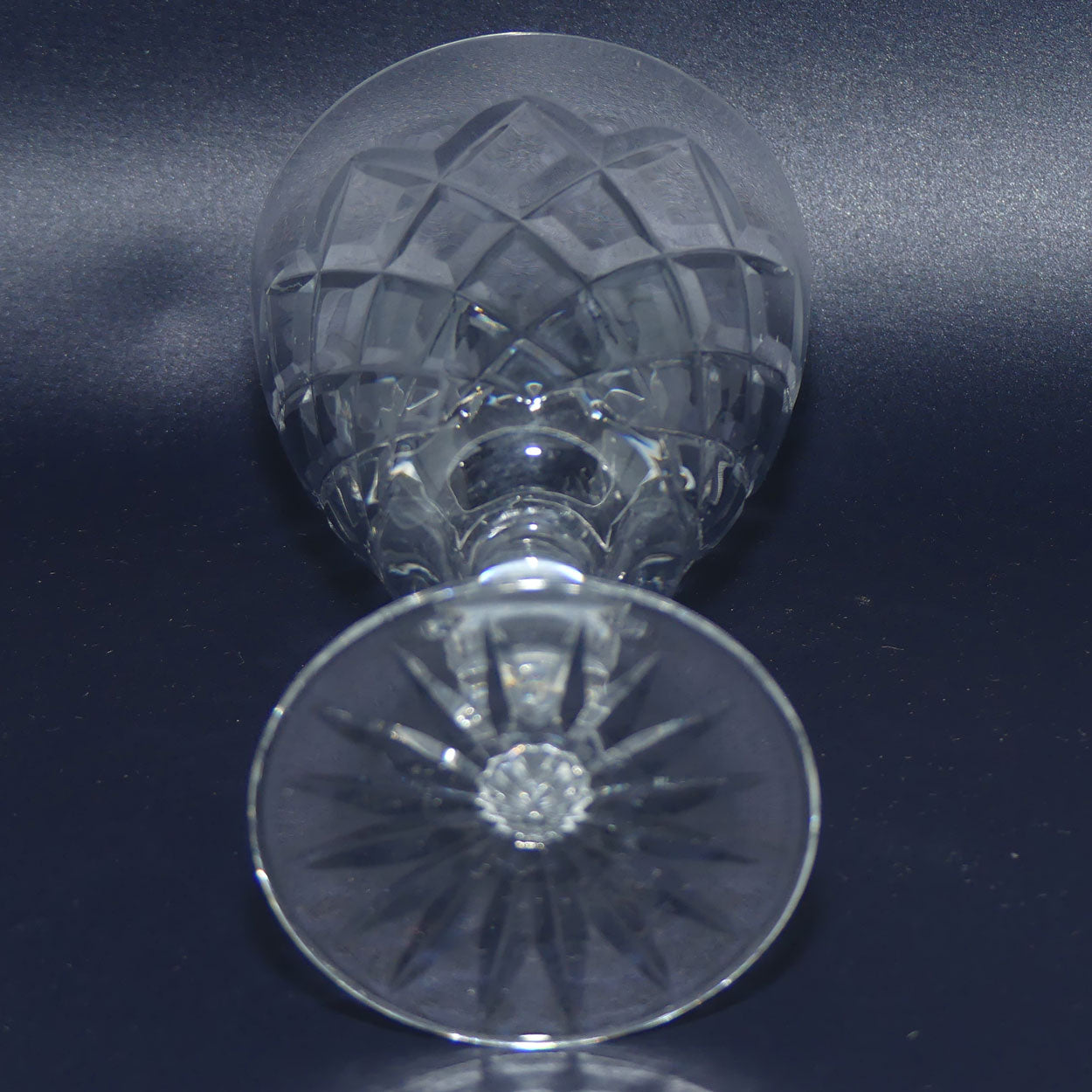 Fine quality Diamond cut Sherry glasses | Star to base | set 6 | 100ml