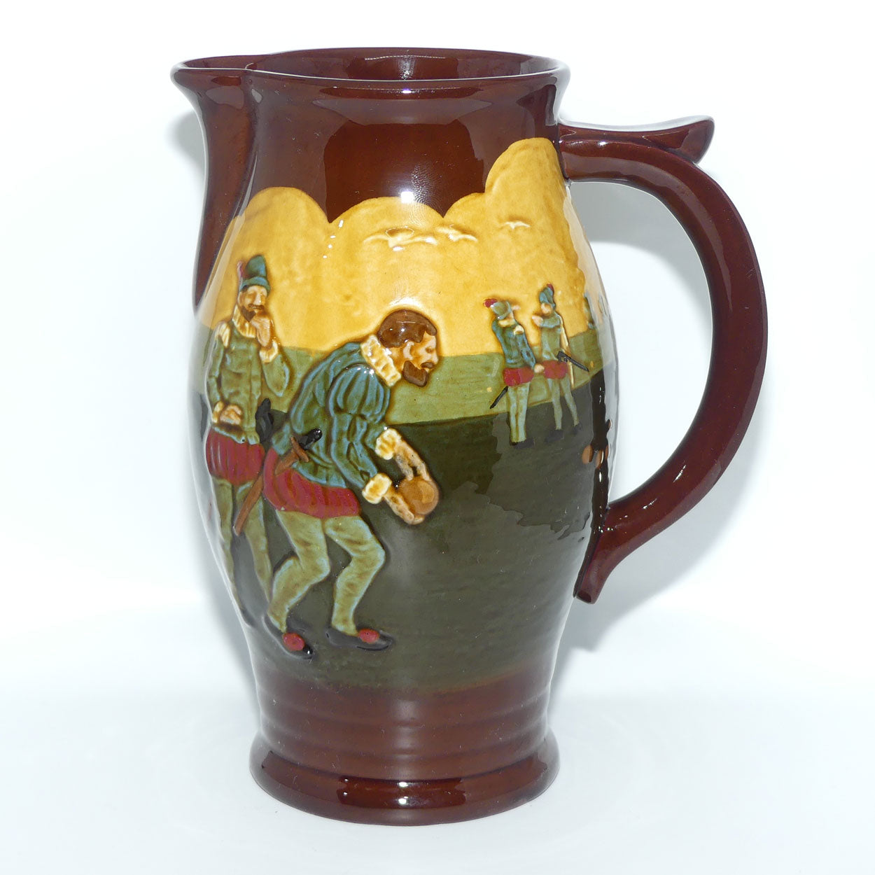 Royal Doulton Kingsware Sir Francis Drake Bowling large jug