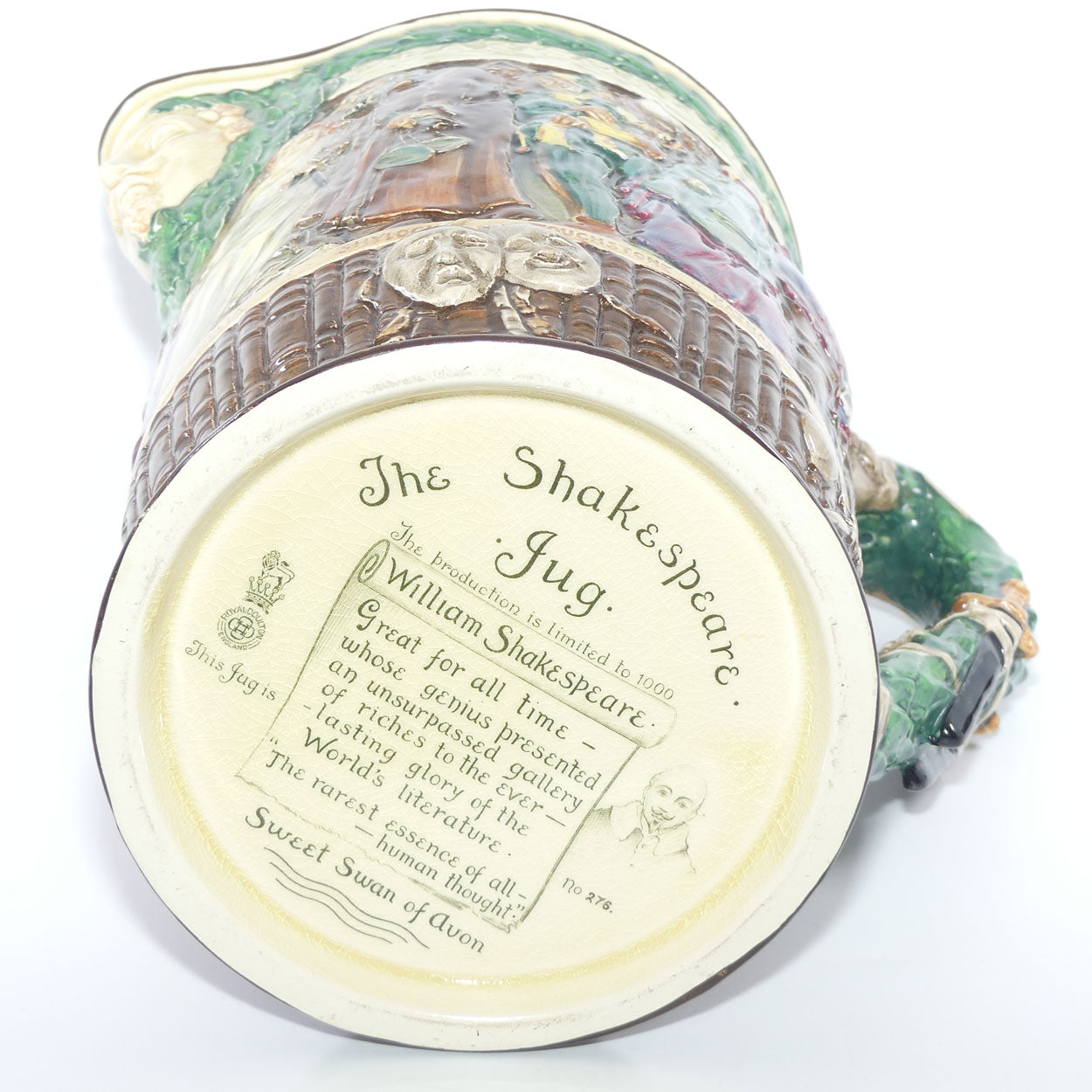 Royal Doulton William Shakespeare Loving Jug | LE 276/1000