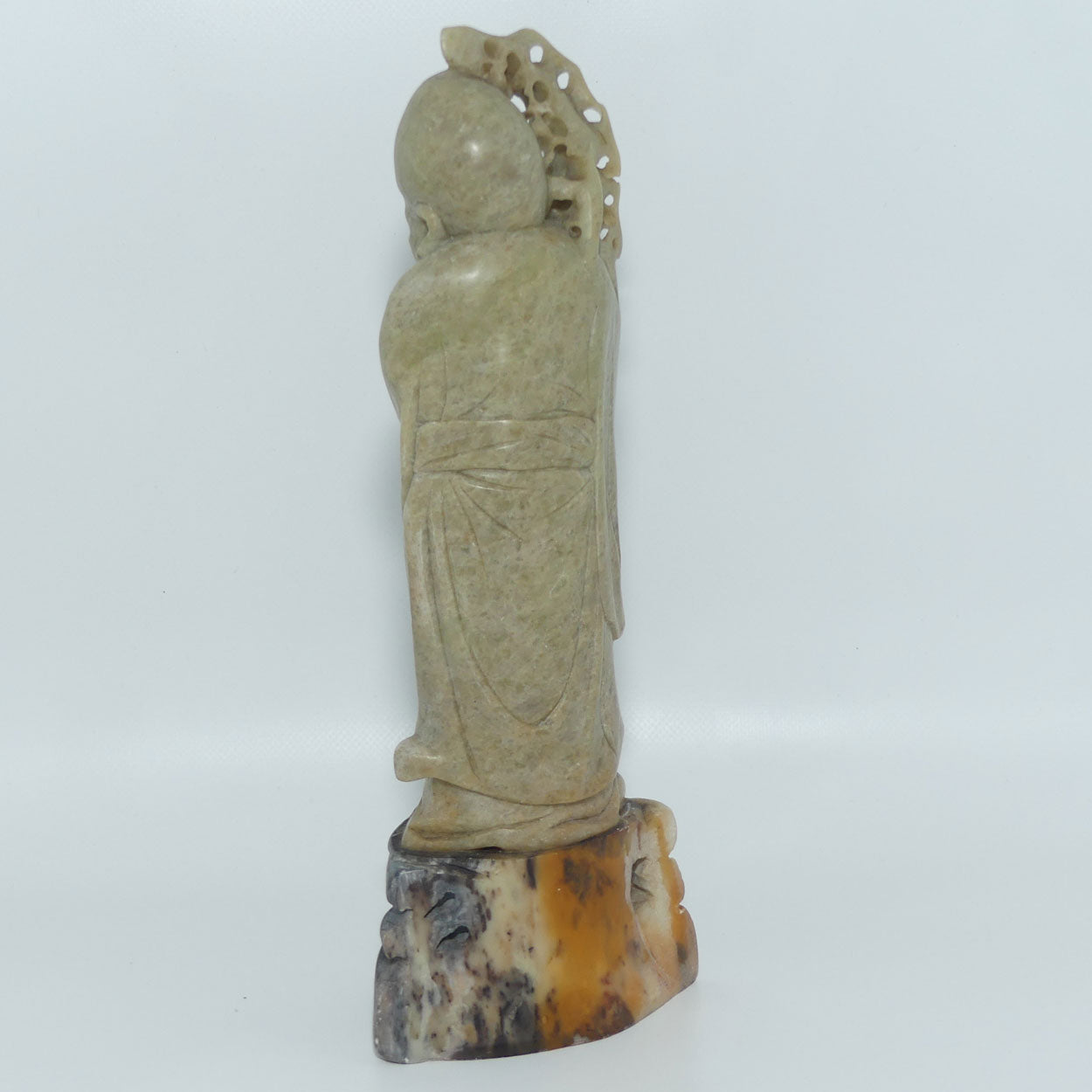 Elaborately Carved Soapstone figure | Chinese Elder