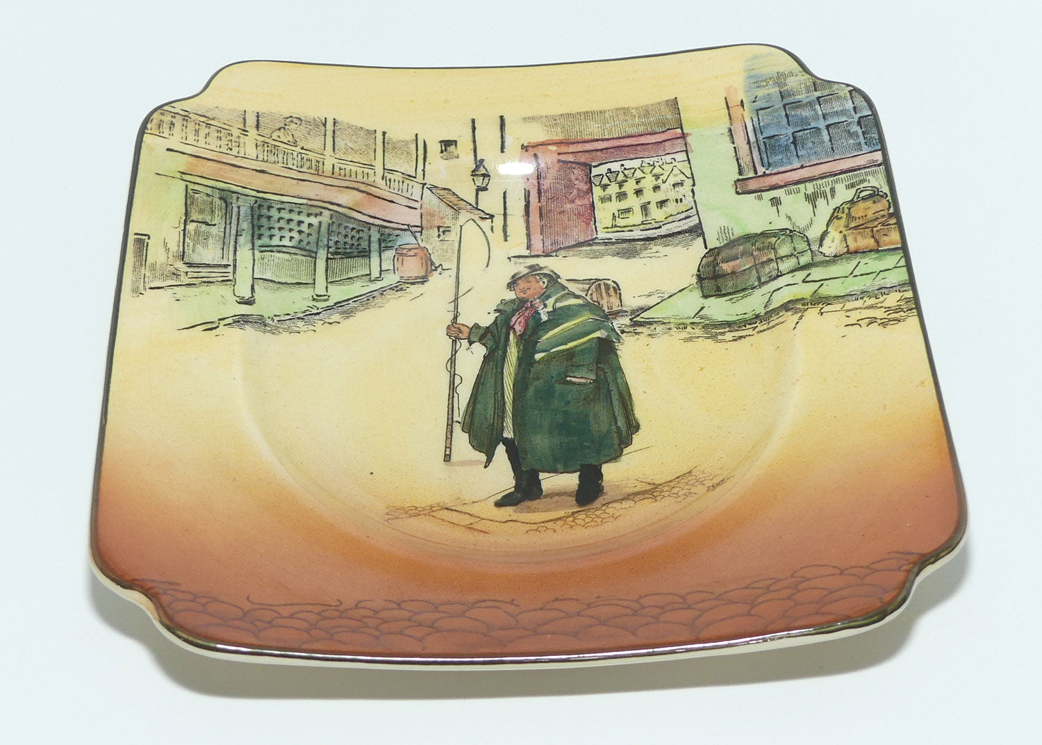 Royal Doulton Dickens Tony Weller square 15cm plate D5175