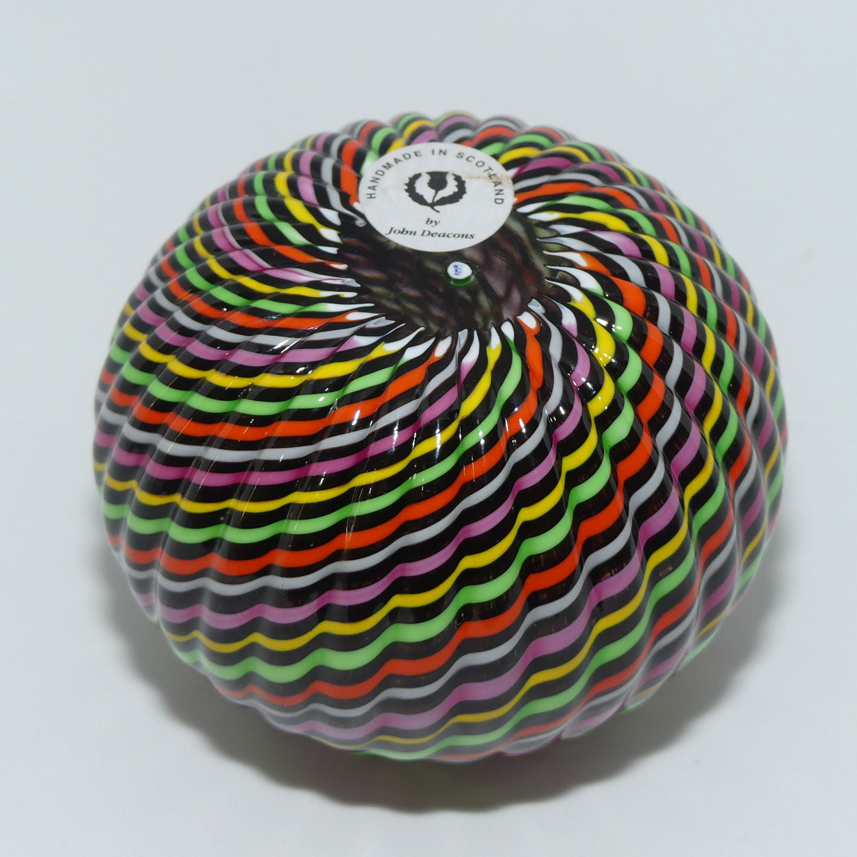 John Deacons Scotland Tartan Twirl Magnum paperweight