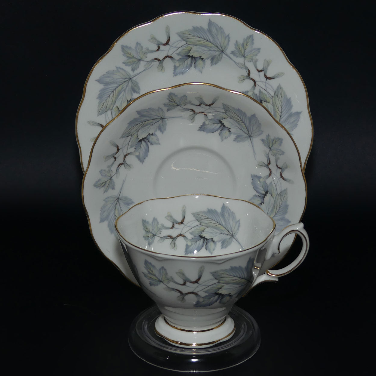 Royal Albert Bone China Silver Maple trio