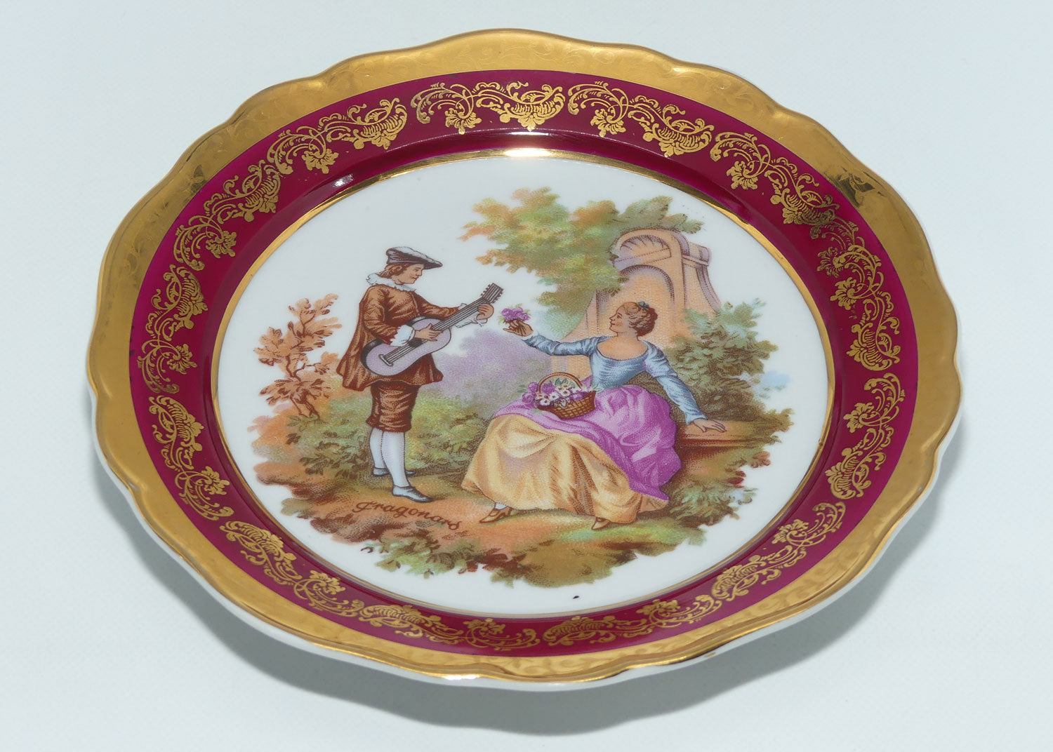 Limoges Veritable Porcelain D'Art Serenading plate | 17cm | Fragonard