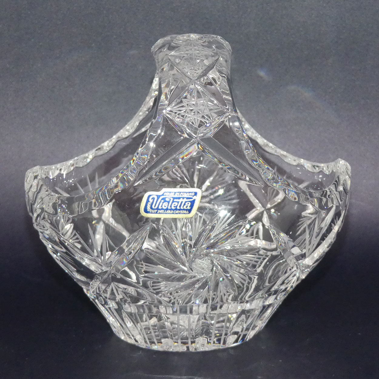star-cut-violetta-polish-crystal-basket-small-size