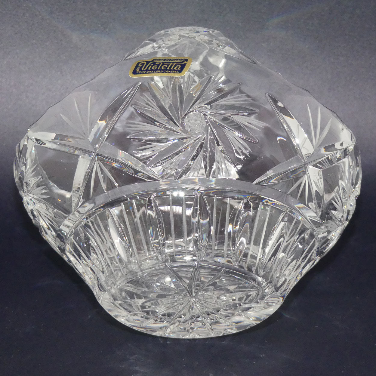 star-cut-violetta-polish-crystal-basket-small-size
