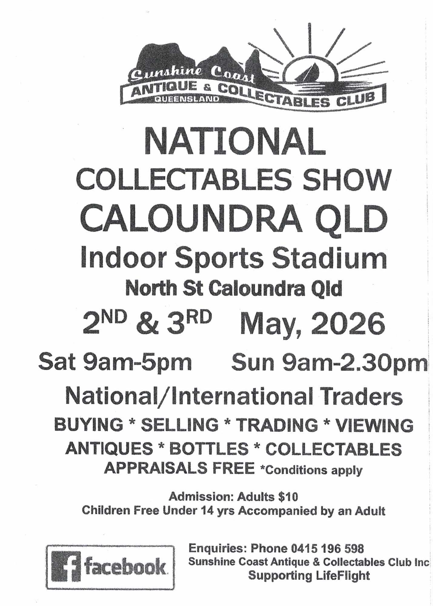2nd - 3rd May 2026, the National Bottle & Collectables Show, Caloundra
