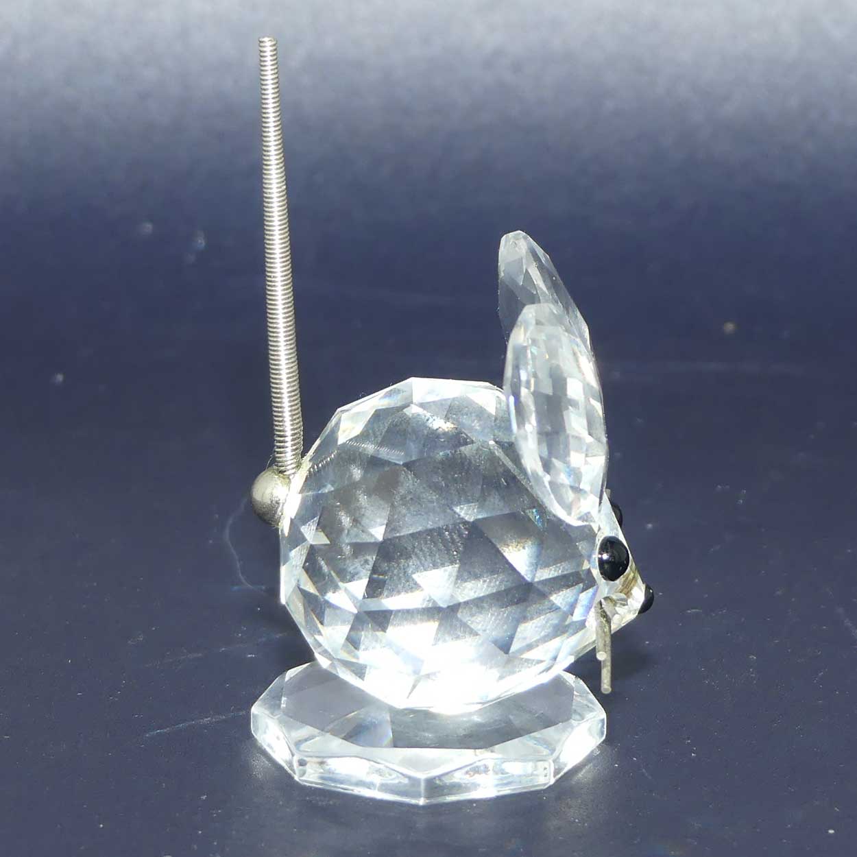 Swarovski Crystal #010020 | Mouse with Spring Coil tail | no box
