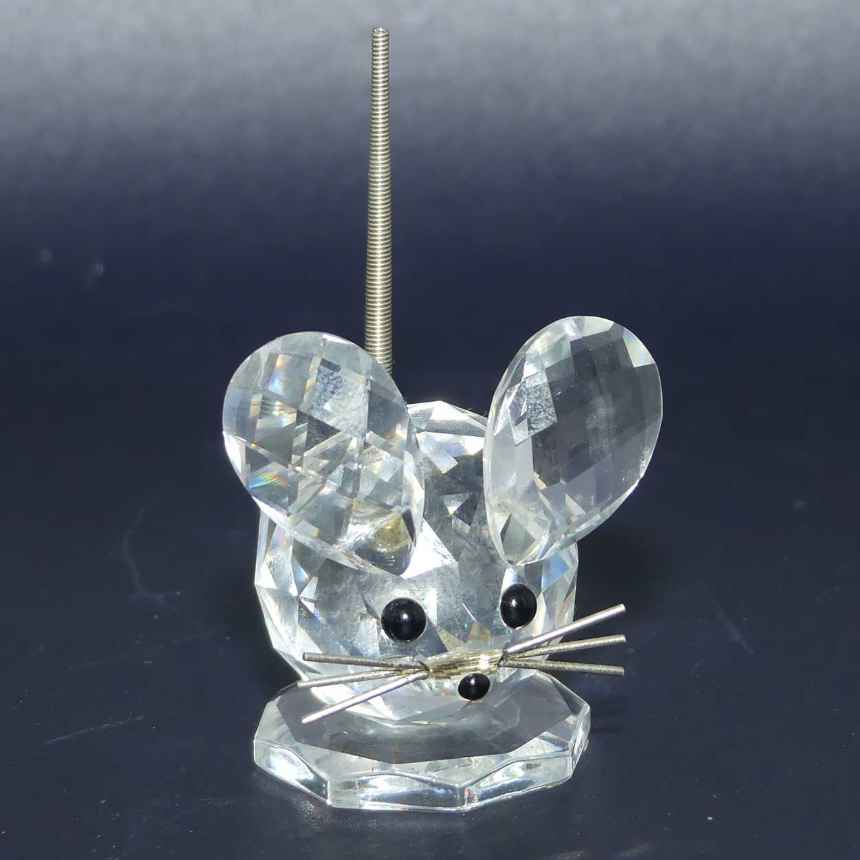 Swarovski Crystal #010020 | Mouse with Spring Coil tail | no box