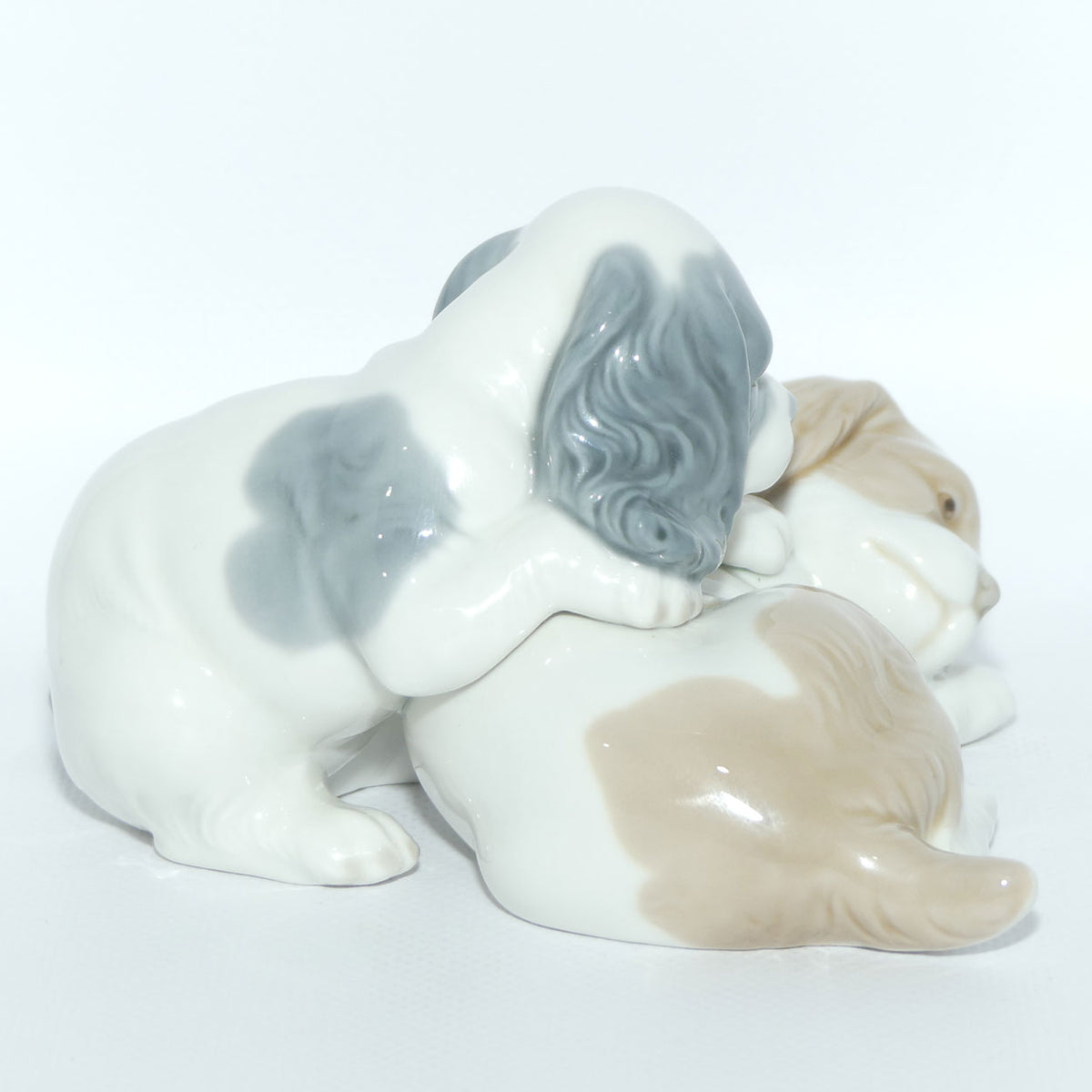Nao by Lladro figure Wake Up | Two Puppies | #0385