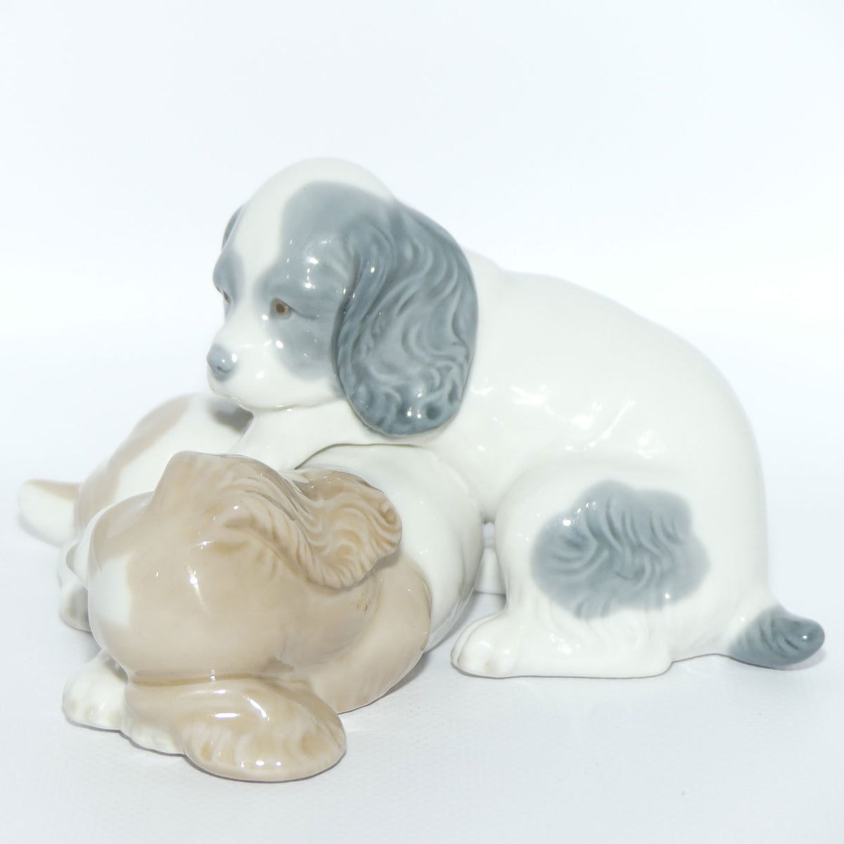 Nao by Lladro figure Wake Up | Two Puppies | #0385