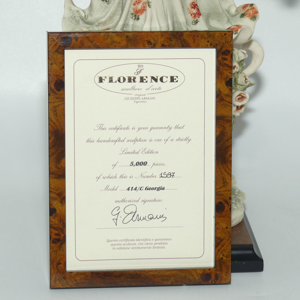 Giuseppe Armani Florence figure | 0414C | Georgia | Ltd Ed | Box + Cert