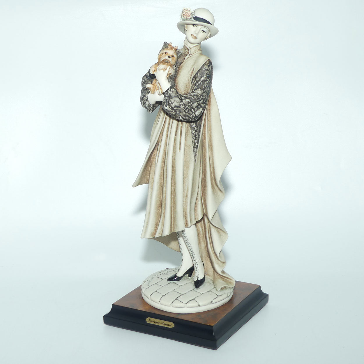 Giuseppe Armani Florence figure | 0468C | Young Lady with Yorkshire Terrier | Boxed