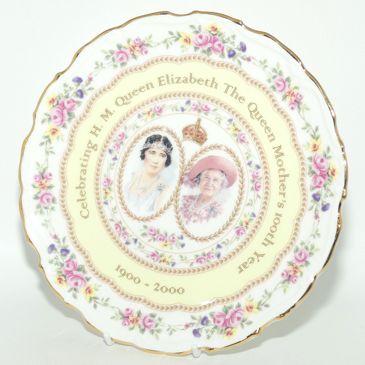Royal Albert plate | 21cm | 100th Year of H.M. Queen Elizabeth The Queen Mother | boxed