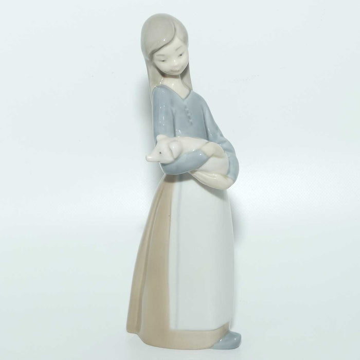 Lladro figure Girl with Pig | #1011