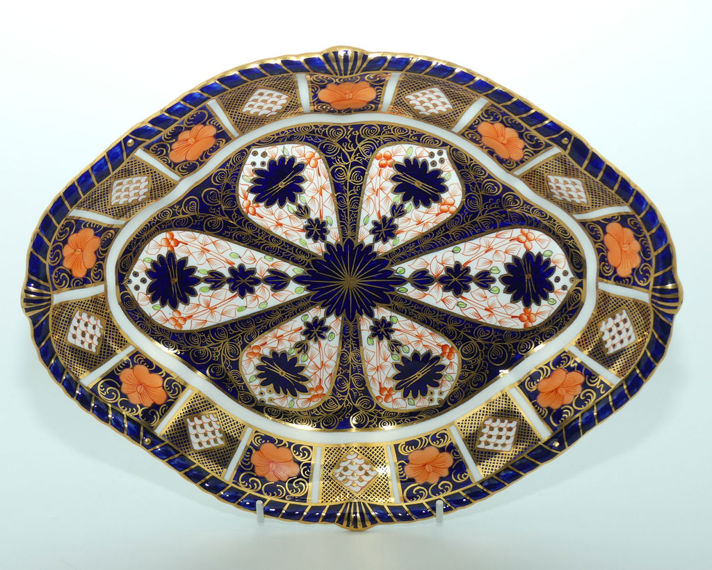 Royal Crown Derby Old Imari 1126 quatrefoil dish with rope twist border | c.1933