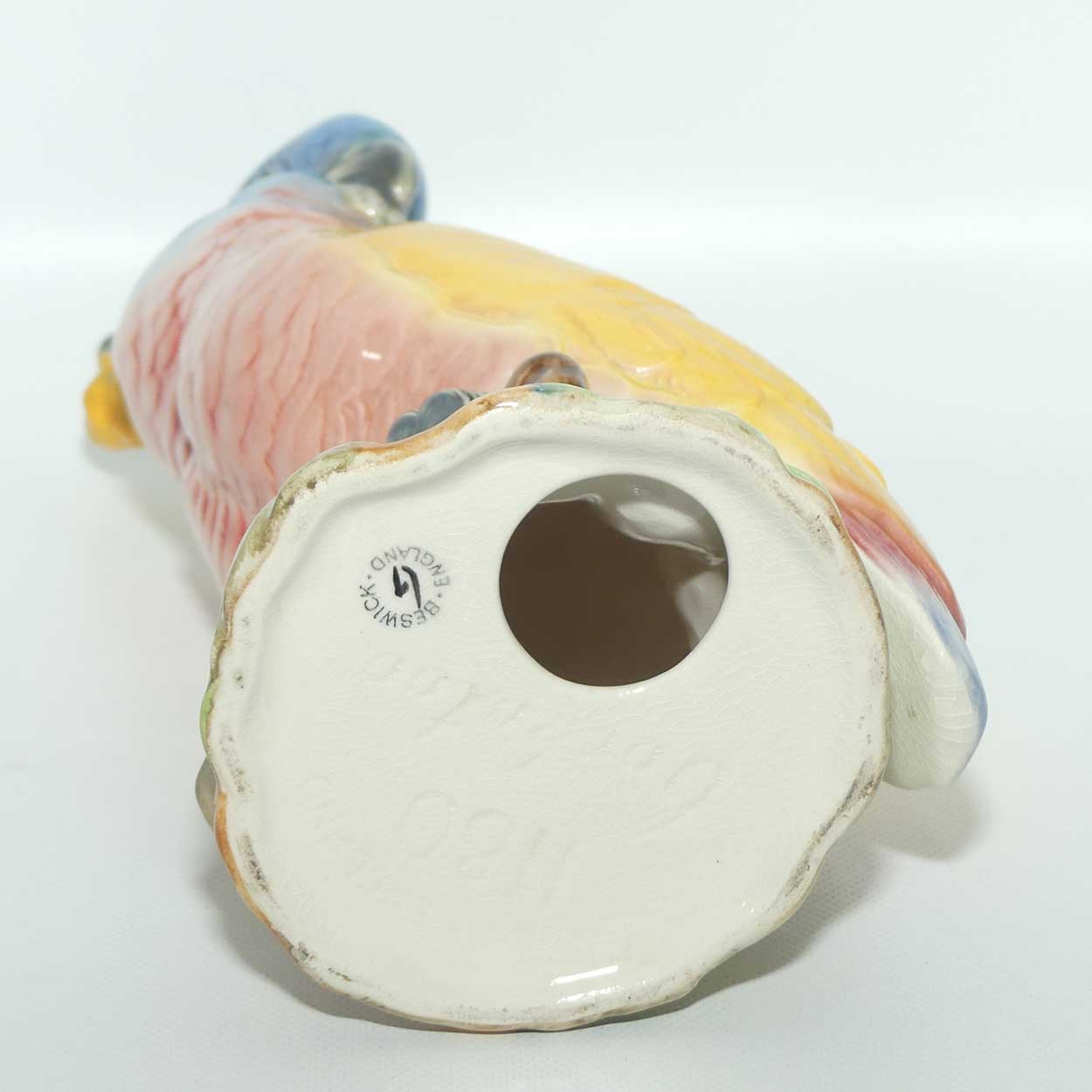 #1180 Beswick Cockatoo | Turquoise and Yellow | Gloss | #1