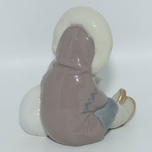 Lladro figure Eskimo | Eskimo Child with Polar Bear |  #1195 | #3