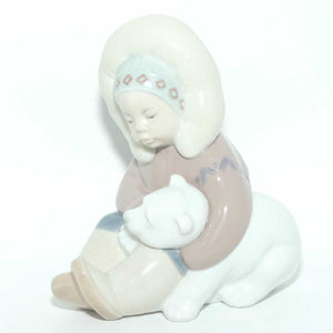 Lladro figure Eskimo | Eskimo Child with Polar Bear|  #1195 | #4