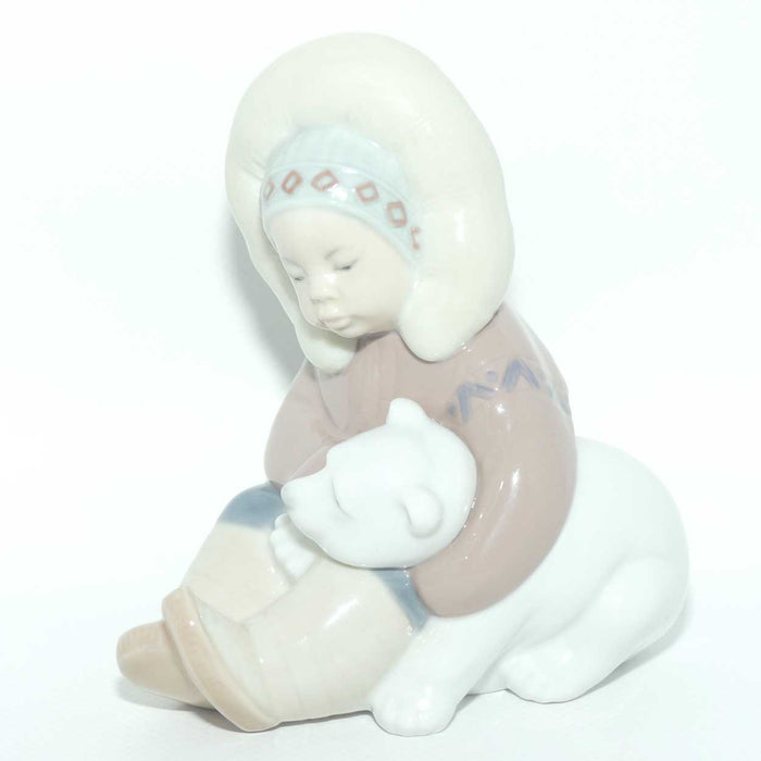 Lladro figure Eskimo | Eskimo Child with Polar Bear |  #1195 | #4