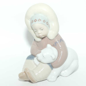 Lladro figure Eskimo | Eskimo Child with Polar Bear|  #1195 | #4