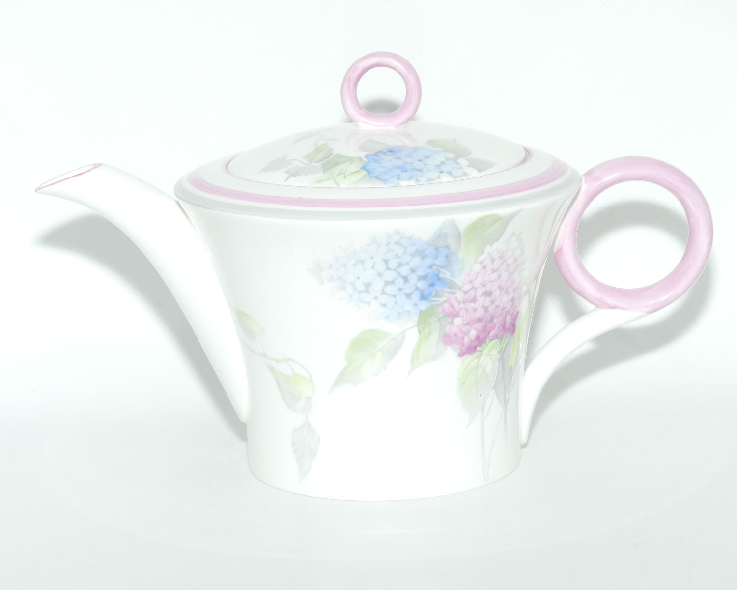 Shelley Regent shape Lilac pattern tea pot | Pink and Blue | 12385