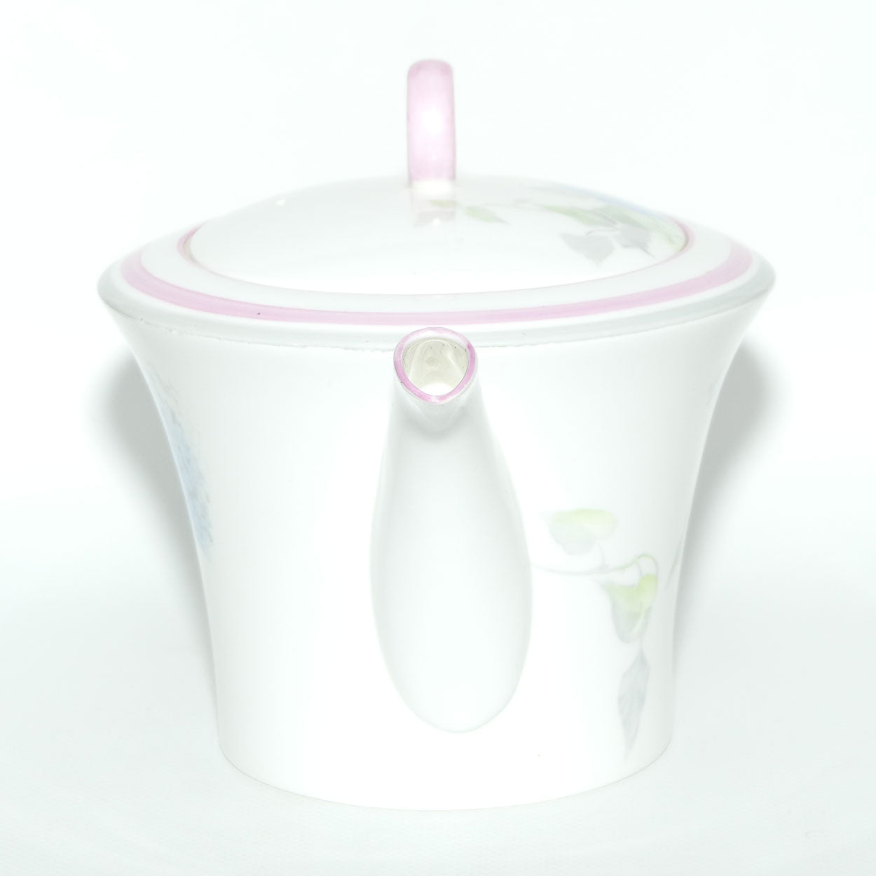 Shelley Regent shape Lilac pattern tea pot | Pink and Blue | 12385