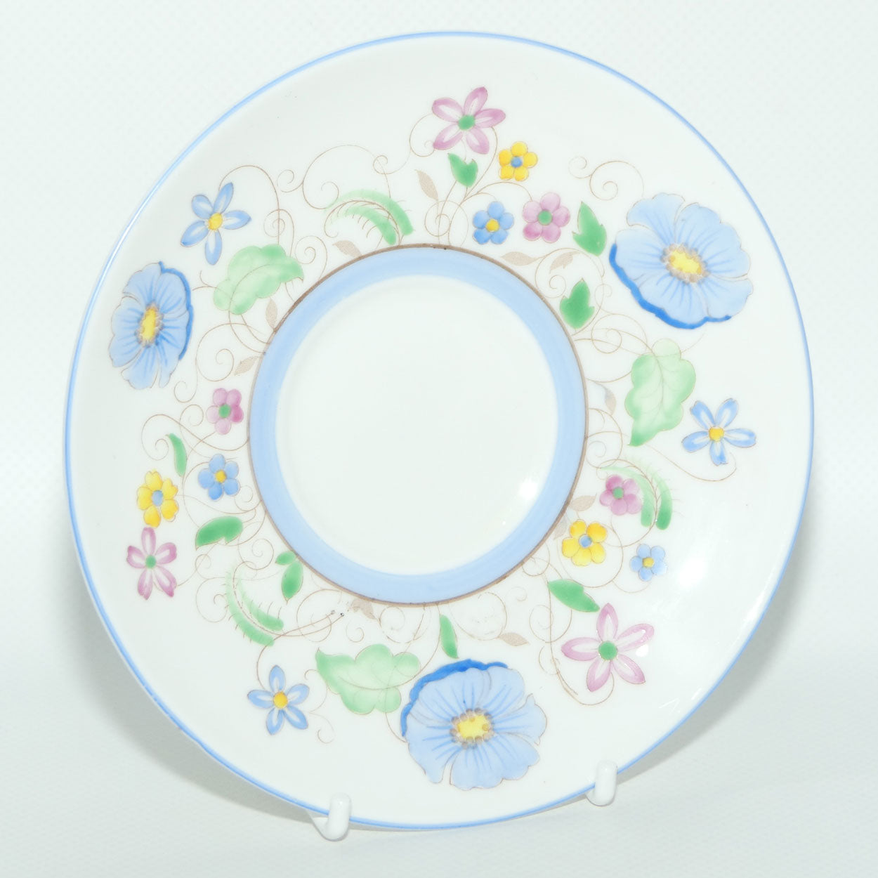 Shelley Kent shape Blue Anemone trio | Blue trim | H12606