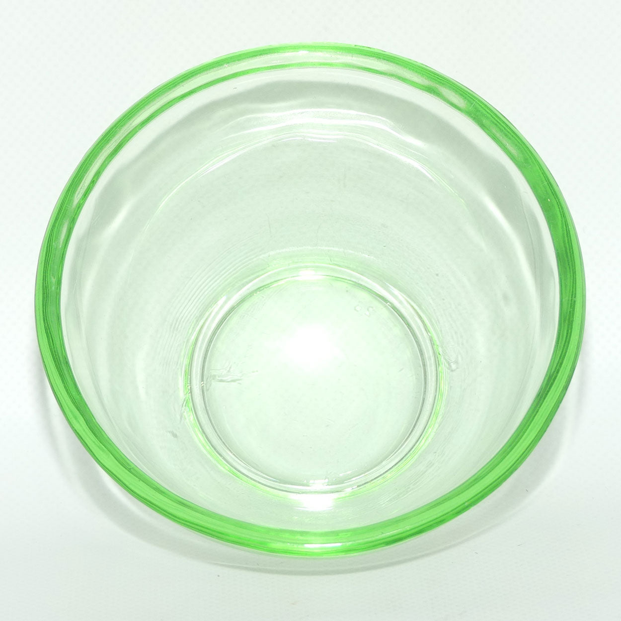 Green Depression Glass mixing bowl | 12.5cm diam