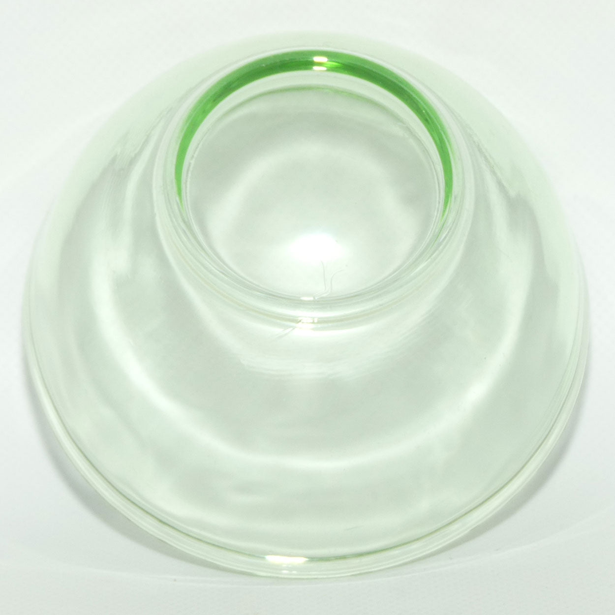 Green Depression Glass mixing bowl | 12.5cm diam