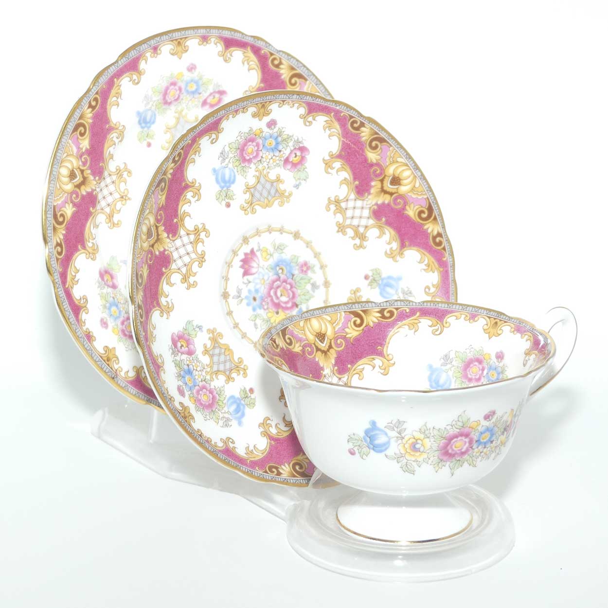 Shelley Gainsborough shape trio | Sheraton pattern | #13289