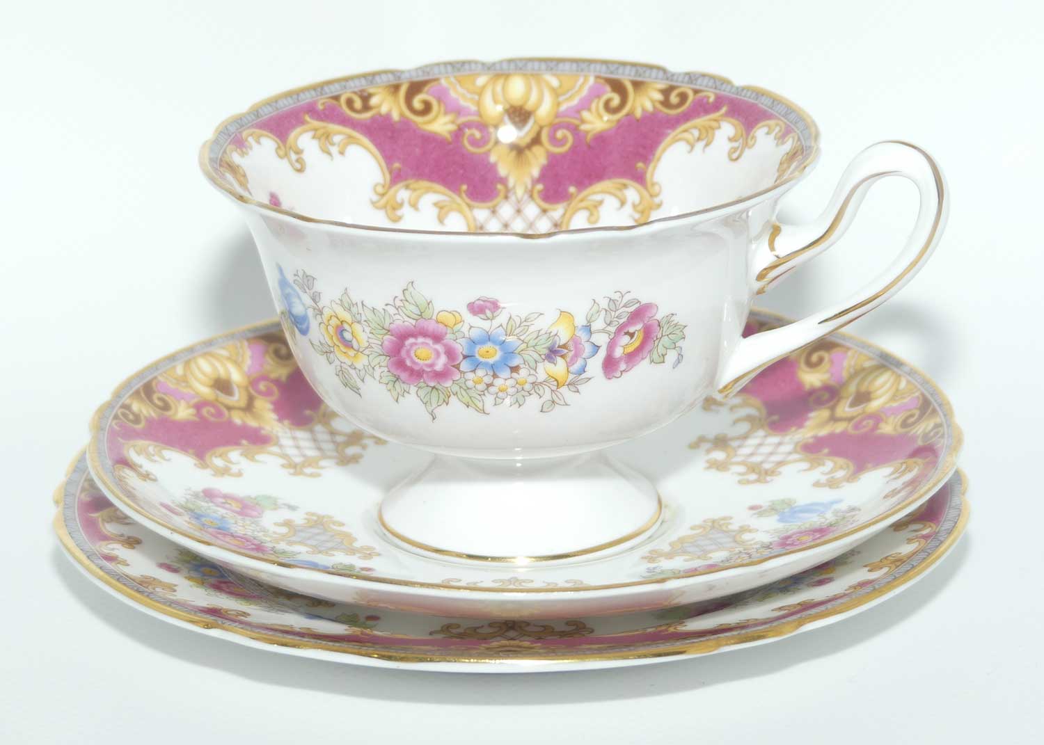 Shelley Gainsborough shape trio | Sheraton pattern | #13289