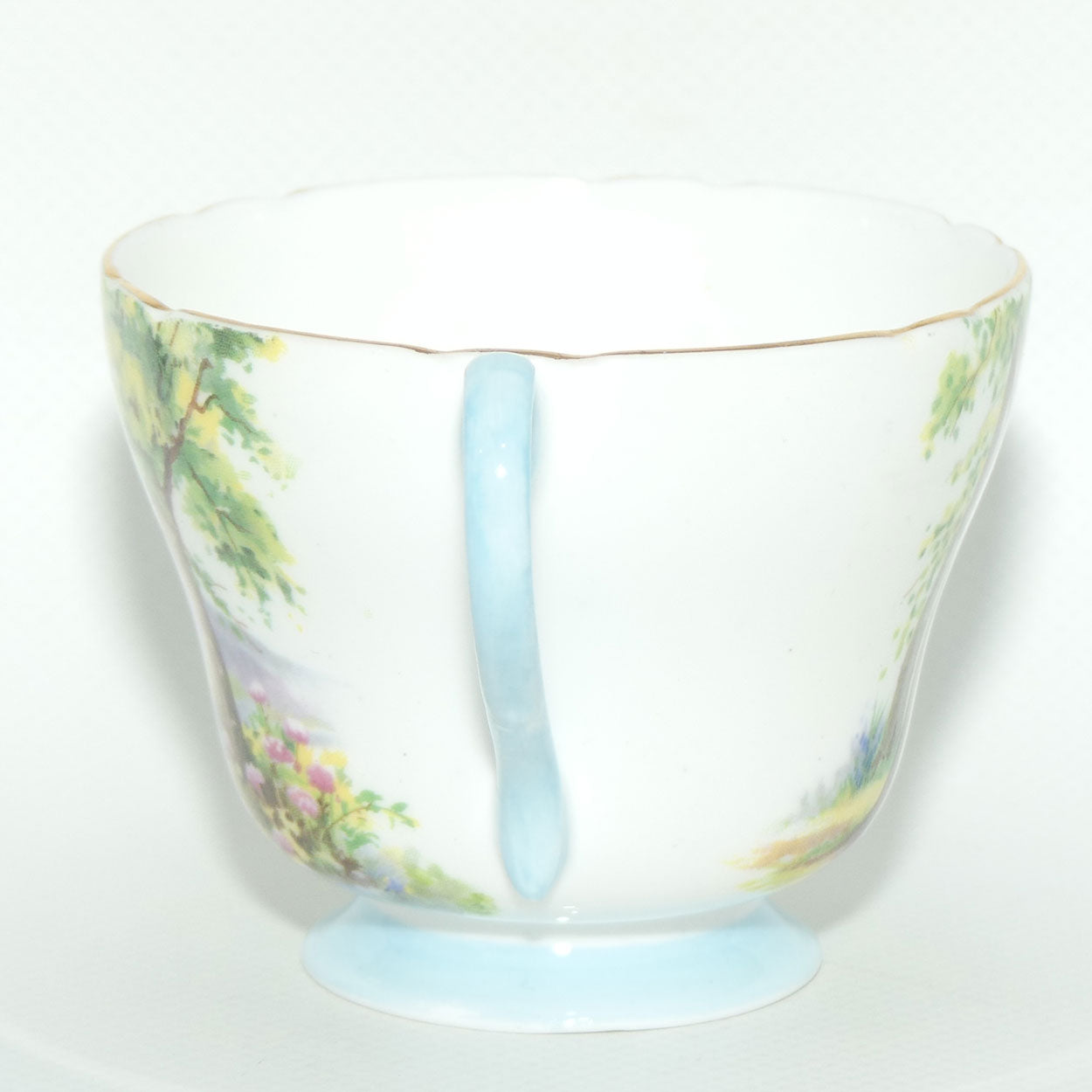 Shelley Richmond shape Woodland pattern trio | Gilt Trim | Round Plate | 13348 | #2