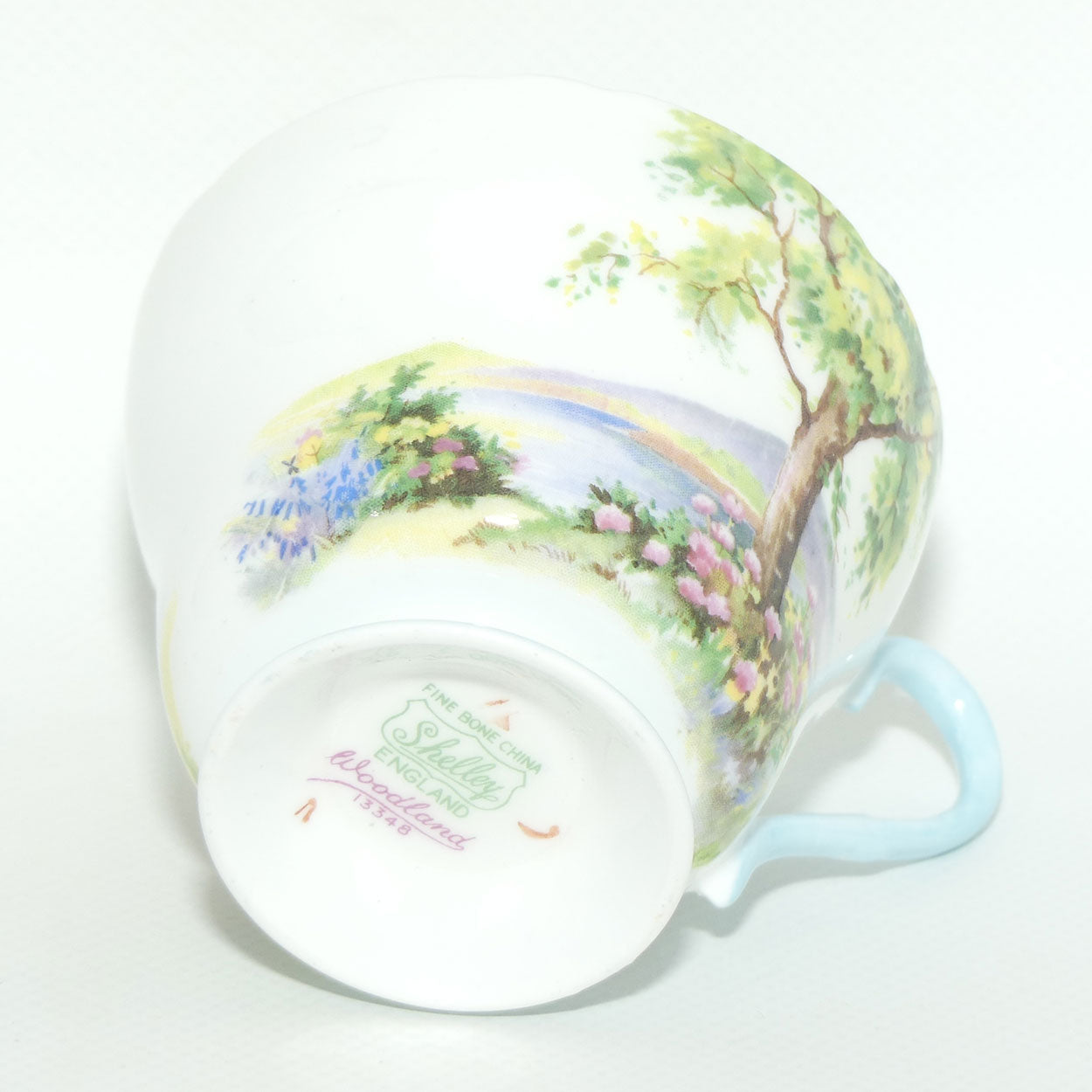 Shelley Richmond shape Woodland pattern trio | Gilt Trim | Round Plate | 13348 | #2