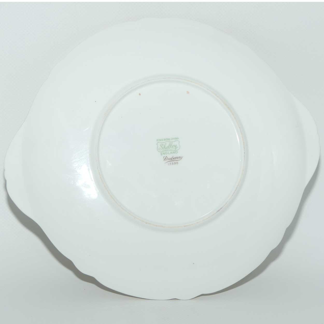 Shelley Gainsborough shape Dubarry pattern cake plate | 13395 | Rich Crimson with Gilt Trim