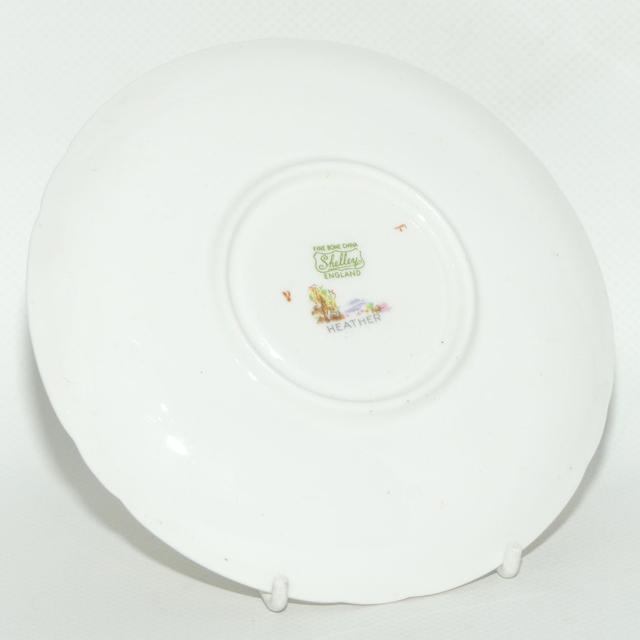 Shelley Heather pattern tea saucer | 13419 | 14.2cm diam