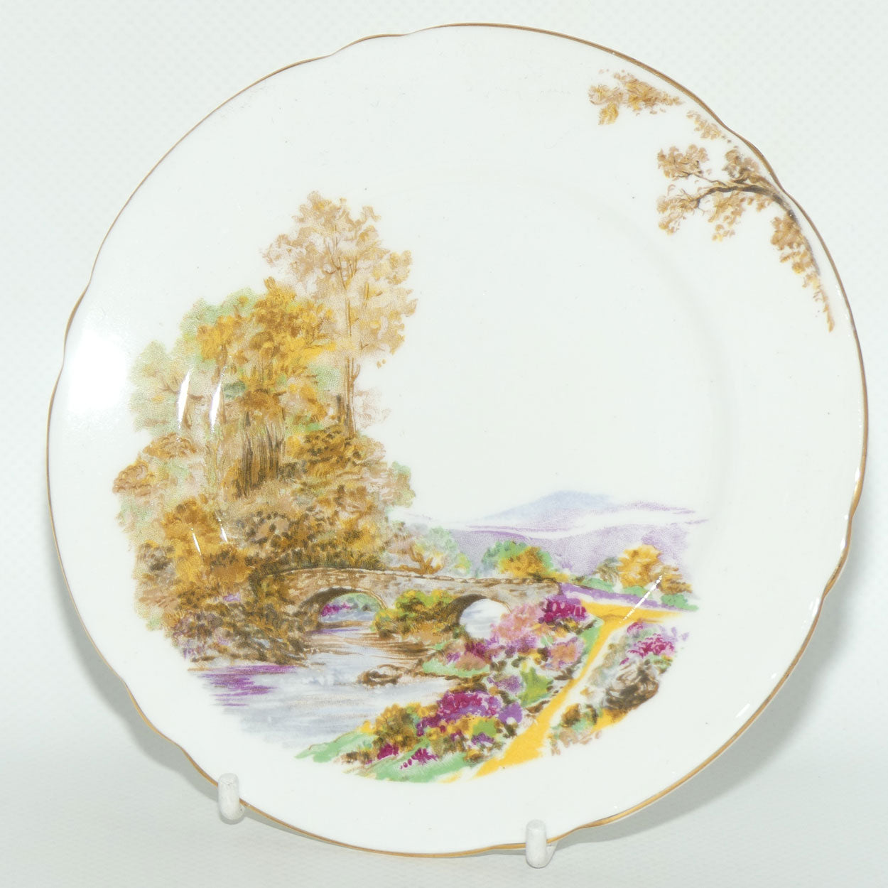 Shelley Heather pattern tea plate | 13419 | 15.2cm diam