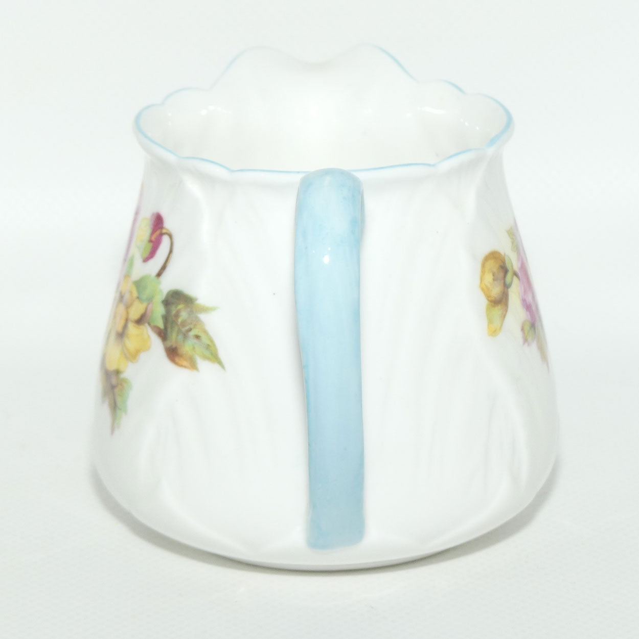 Shelley Oleander shape Begonia pattern milk jug | 13427