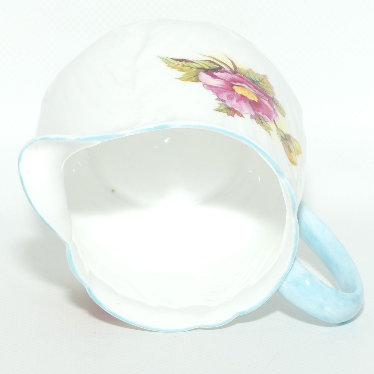 Shelley Oleander shape Begonia pattern milk jug | 13427