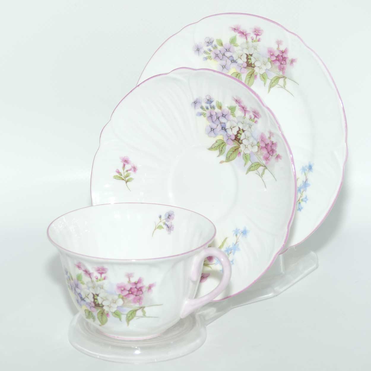 Shelley Oleander shape Stocks trio | 13428 | Pink trim