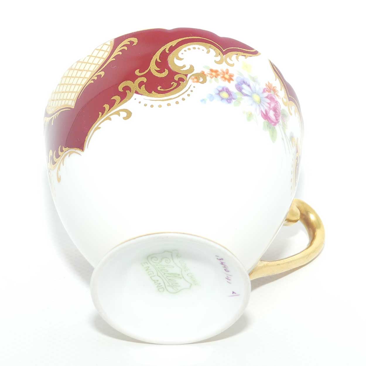 Shelley Ripon shape trio | Georgian and Gilt Patches pattern | #13490