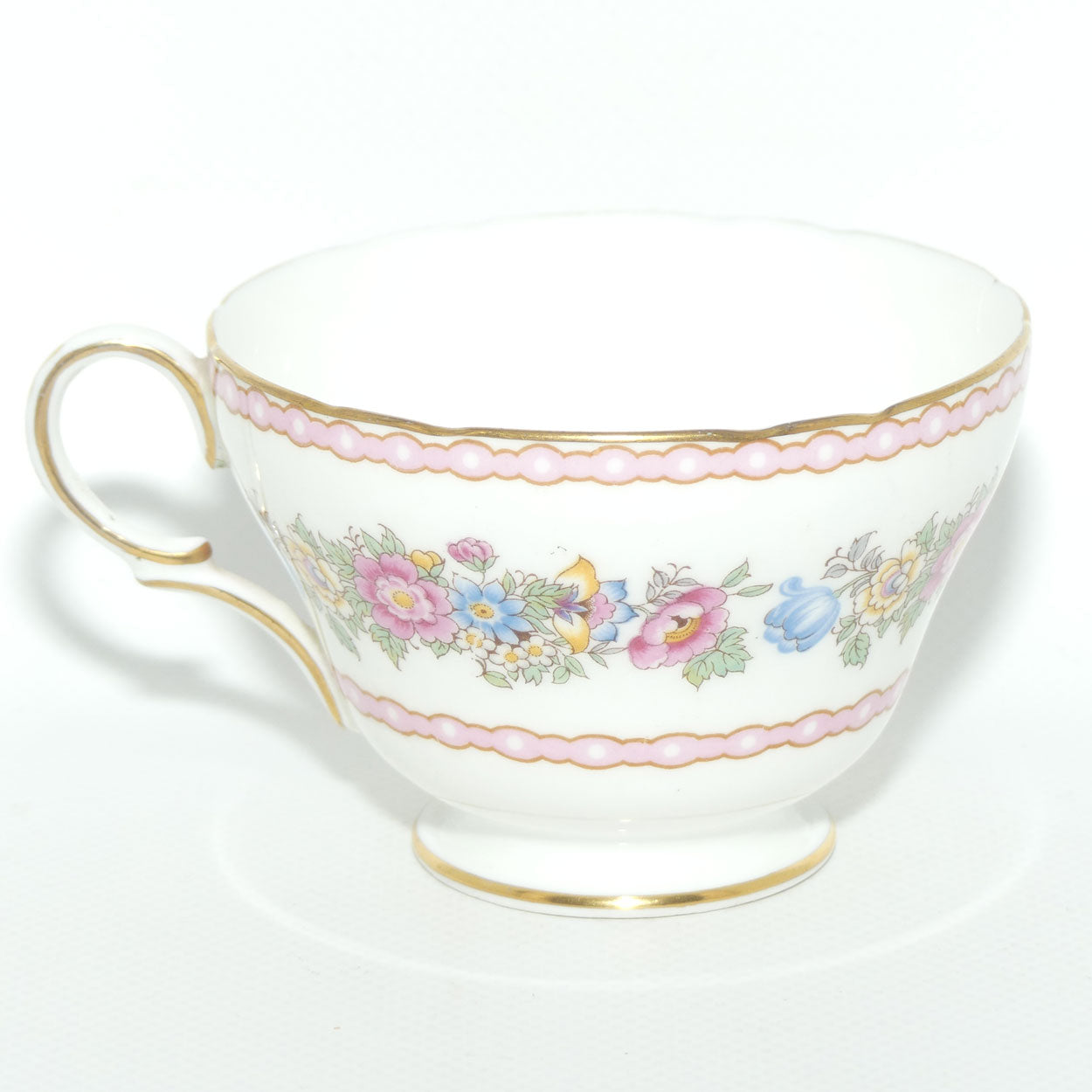 Shelley Henley shape Pompadour pattern with Gilt trim trio | 13516