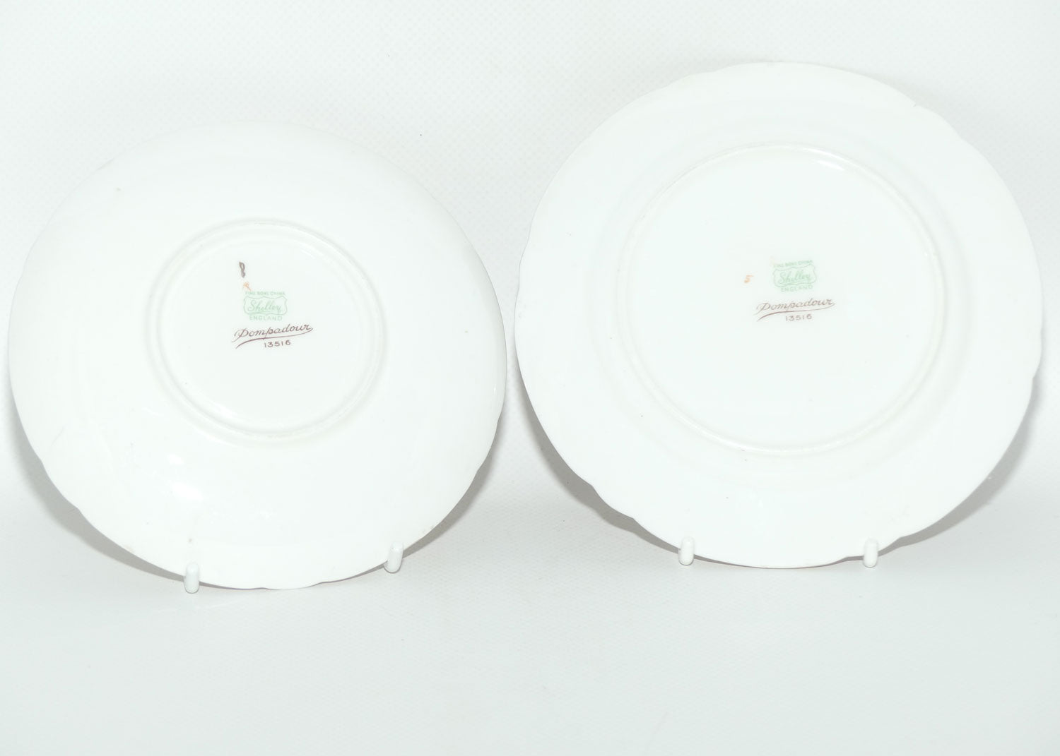 Shelley Henley shape Pompadour pattern with Gilt trim trio | 13516